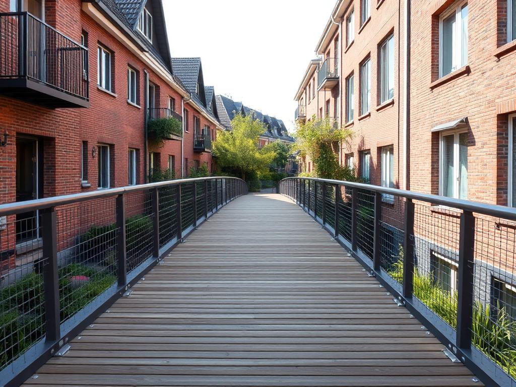Antislip platen loopbrug bij woningen — vlonderproject antislip door Vlonderhoud Antislip platen loopbrug bij woningen — vlonderproject antislip door Vlonderhoud
