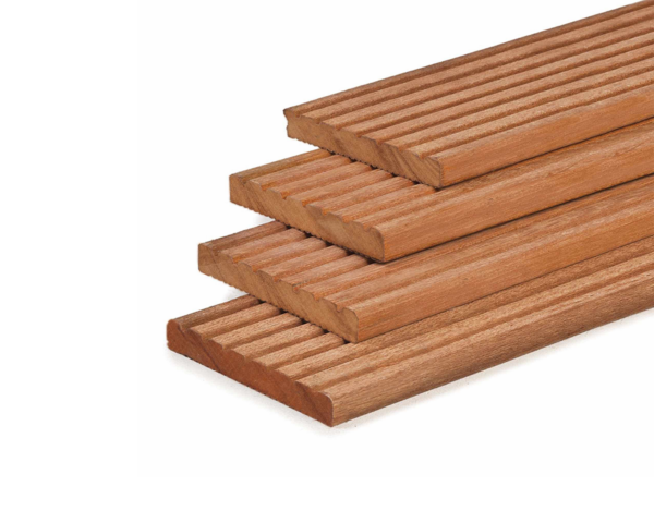 Bangkirai Vlonderplanken 1 Zijde Glad