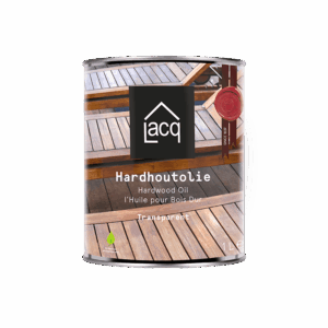 Blik Lacq Hardhoutolie 1 liter – transparante olie voor het beschermen van hardhouten vlonders en tuinmeubels