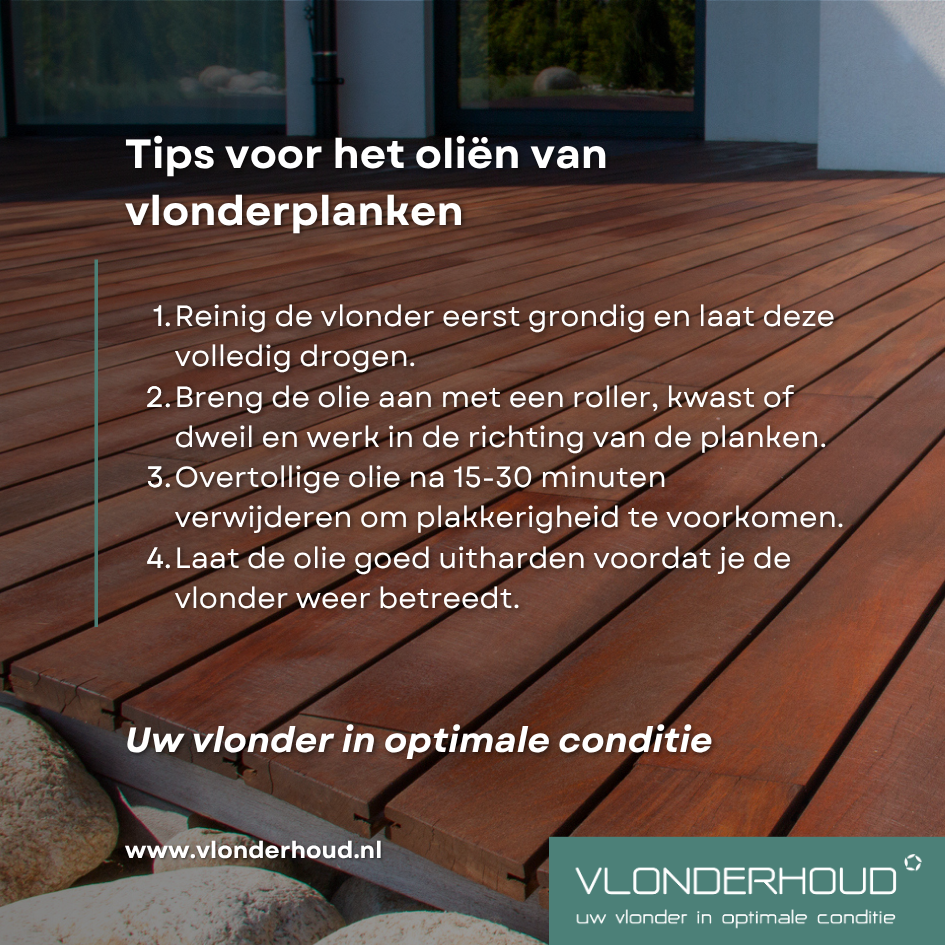 tips voor oliën van vlonderplanken